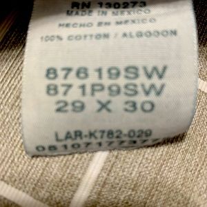 Mens rustler jeans.  29x30